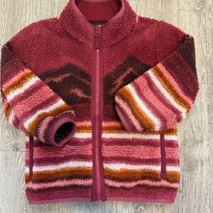 Faherty Girls Fleece Zip Jacket